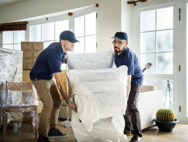 Furniture delivery service concept